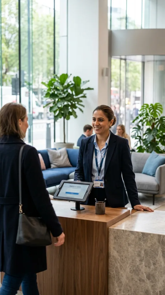 Corporate office lobby